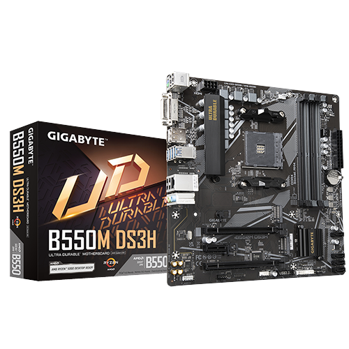 Gigabyte B550M DS3H (HDMI/DVI/DP)