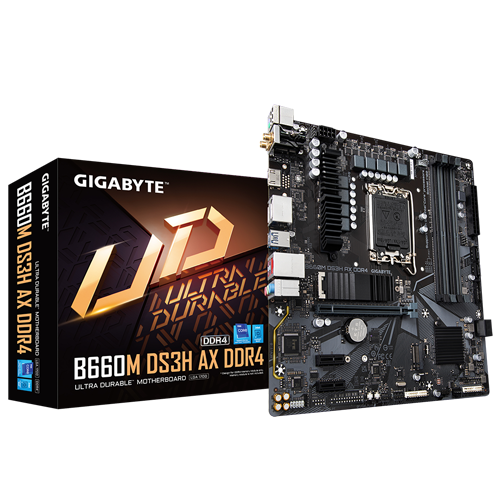 Gigabyte B660M DS3H AX DDR4 (WiFi/Bluetooth)