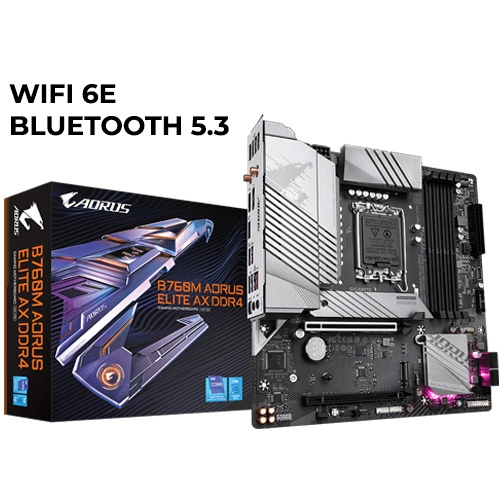 Gigabyte B760M AORUS ELITE AX D4 (WiFi/Bluetooth)