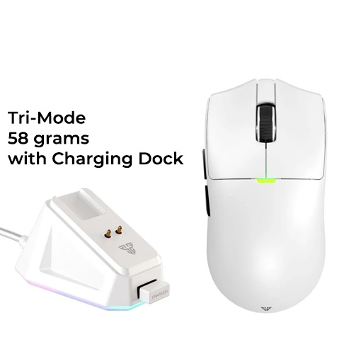 Fantech Tanto E (White) (Tri-Mode) Wireless Gaming Mouse