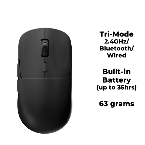 Tecware EX2 (Black) Tri-Mode Wireless Gaming Mouse
