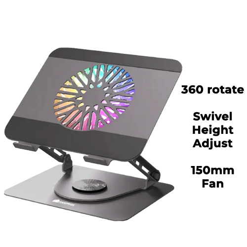Fantech NC30 Notebook Stand w/ Cooler Fan (Gray)
