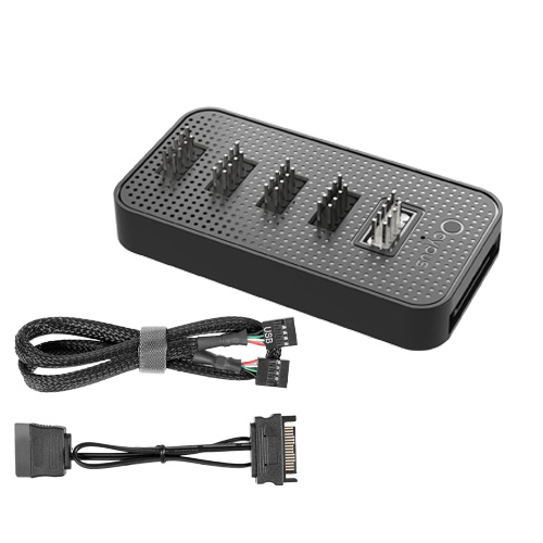 Ocypus Delta EU04 4-Port Internal USB Hub (SATA Powered)