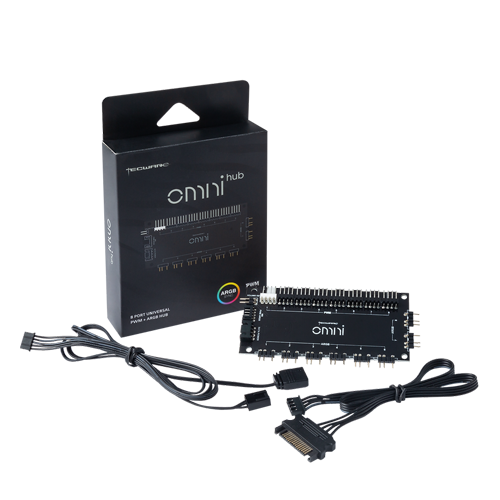 Tecware OMNI 8-Port ARGB/PWM Fan Hub (Retail Box)