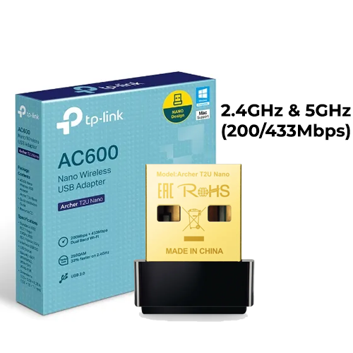 TP-Link AC600 Archer T2U Nano WiFi Dongle (2.4/5GHz)