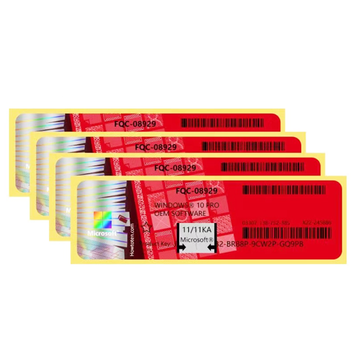 Windows 10 PRO OEM License Key with Sticker (1 Device Lifetime)