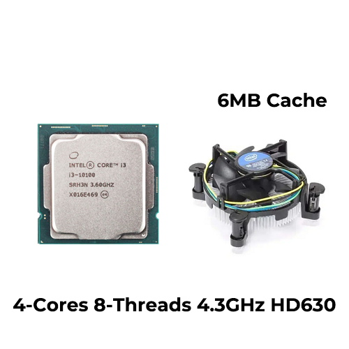 Intel Core i3 10100 (Tray) with Stock Cooler