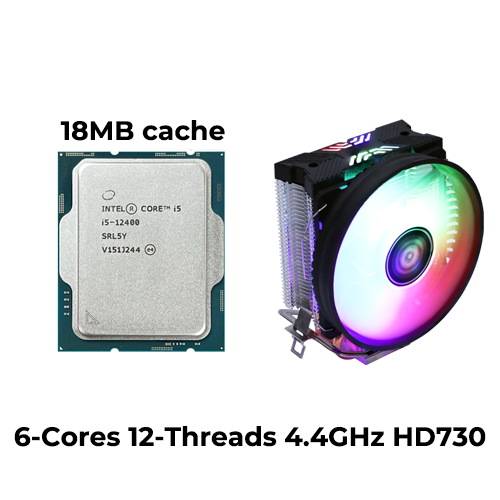 Intel Core i5 12400 (Tay) with YGT CL2913 Cooler