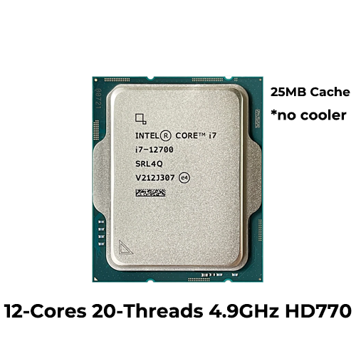 Intel Core i7 12700 (Tray) (No Cooler)
