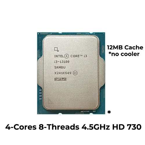 Intel Core i3 13100 (Tray) (No Cooler)