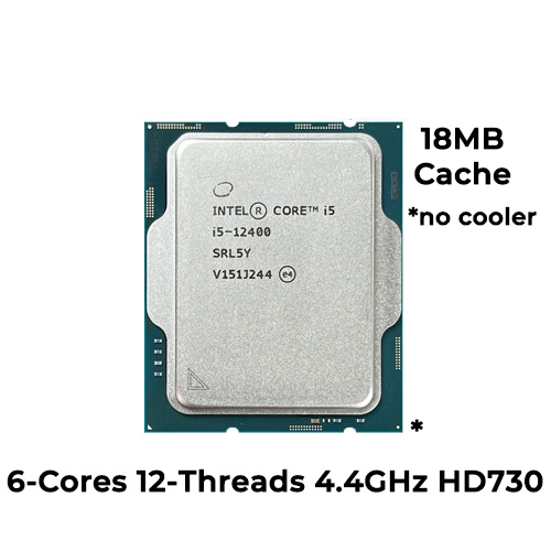 Intel Core i5 12400 (Tray) (No Cooler)