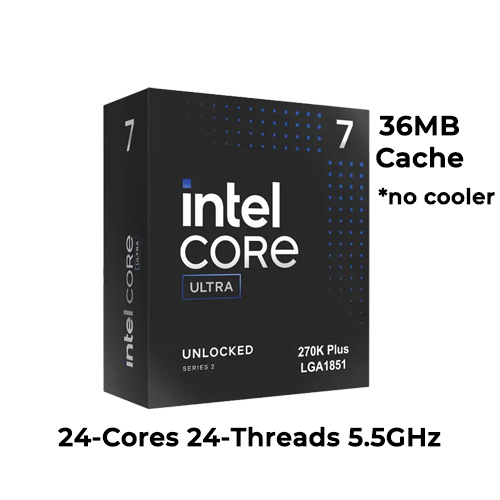 Intel Core Ultra 7 270K Plus (Boxed) (No Cooler)