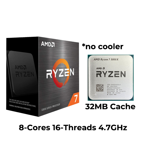 Ryzen 7 5800X (Boxed) (No Cooler)