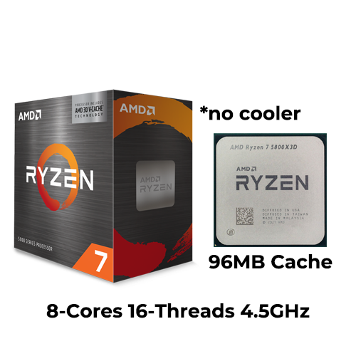 Ryzen 7 5800X3D (Boxed) (No Cooler)