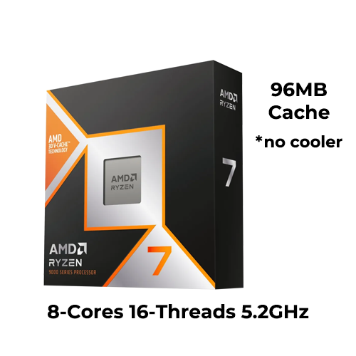 Ryzen 7 9800X3D (Boxed) (No Cooler)