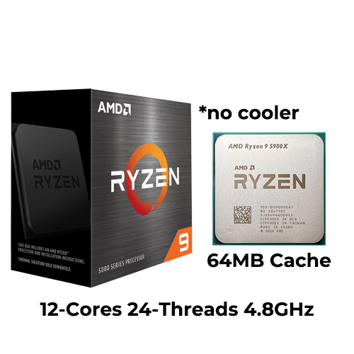 Ryzen 9 5900X (Boxed) (No Cooler)