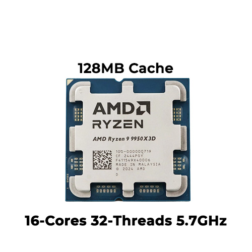 Ryzen 9 9950X3D (Tray) (No Cooler)