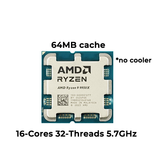 Ryzen 9 9950X (Tray) (No Cooler)