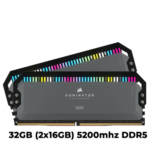 Corsair Dominator Platinum RGB 32GB (2x16GB) DDR5 5200mhz (XMP/EXPO)