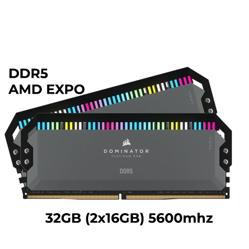 Corsair Dominator Platinum RGB 32GB (2x16GB) DDR5 5600mhz (AMD)
