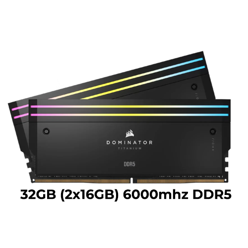 Corsair Dominator Titanium RGB 32GB (2x16GB) DDR5 6000mhz