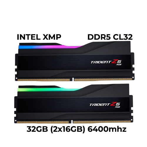 G.Skill Trident Z5 RGB 32GB (2x16GB) DDR5 6400mhz (Black) (XMP)