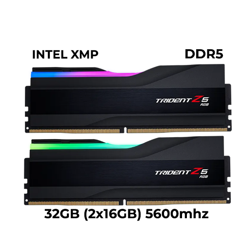 G.Skill Trident Z5 RGB 32GB (2x16GB) DDR5 5600mhz (Black) (XMP)