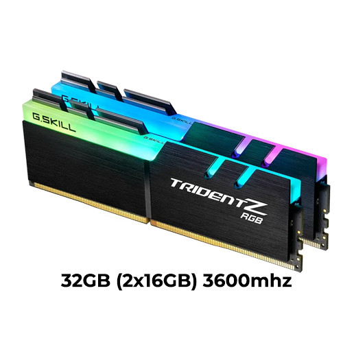 G.SKILL Trident Z RGB 32GB (2x16GB) DDR4 3600mhz CL18