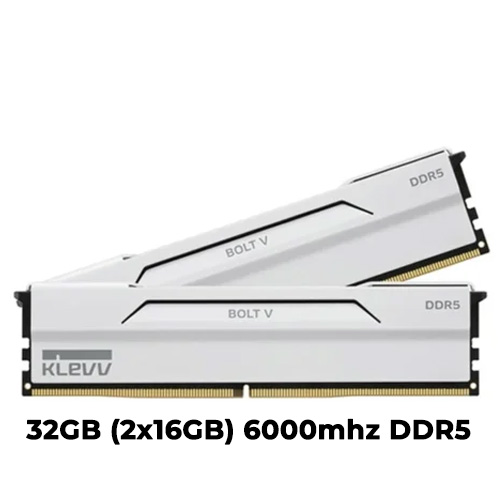 Klevv Bolt V White 32GB (2x16GB) DDR5 6000mhz (XMP/EXPO)