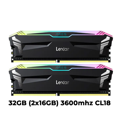 Lexar ARES RGB 32GB (2x16GB) DDR4 3600mhz CL18