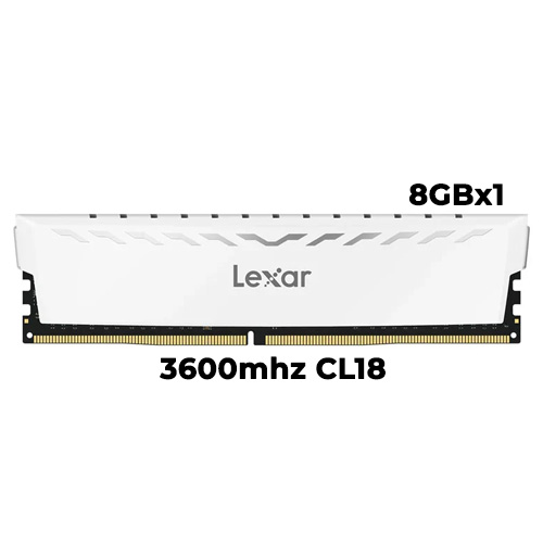 Lexar Thor 8GB DDR4 3600mhz CL18 (White)
