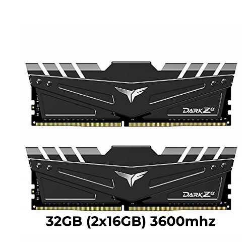 T-Force Dark Za 32GB (2x16GB) DDR4 3600mhz CL18