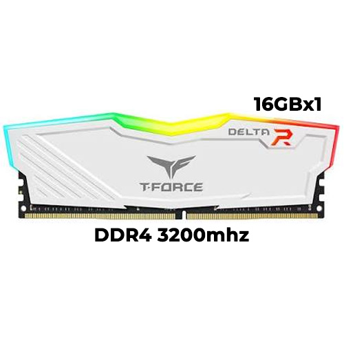 T-Force Delta RGB 16GB (Single) DDR4 3200mhz (White)