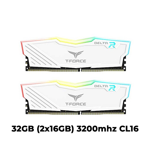T-Force Delta RGB 32GB (2x16GB) DDR4 3200mhz (White)