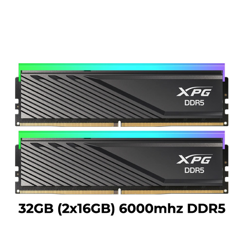 XPG Lancer Blade RGB DDR5 32GB (2x16GB) 6000mhz CL34 (Black) (XMP/EXPO)