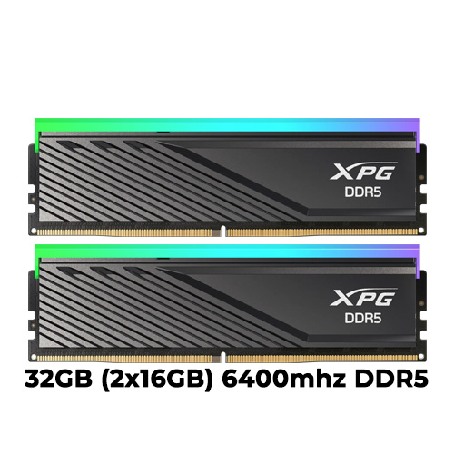 XPG Lancer Blade RGB DDR5 32GB (2x16GB) 6400mhz CL32 (Black)