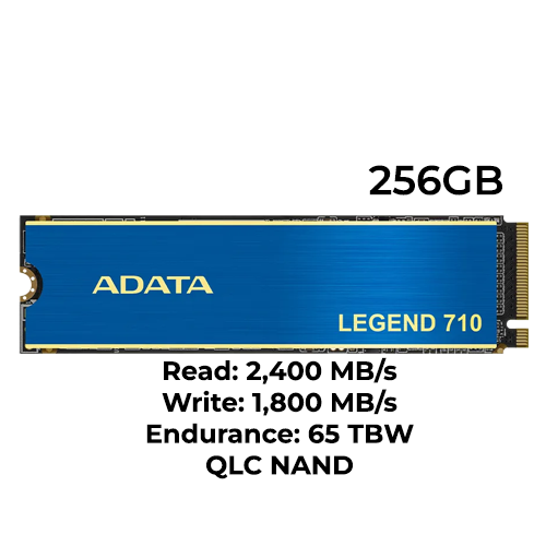 ADATA LEGEND 710 256GB Gen3 NVMe SSD