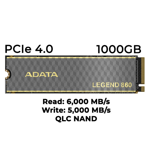 ADATA LEGEND 860 1TB Gen4 NVMe SSD