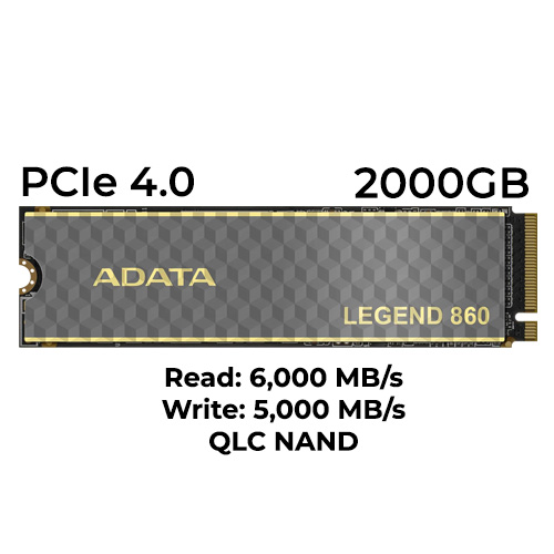 ADATA LEGEND 860 2TB Gen4 NVMe SSD