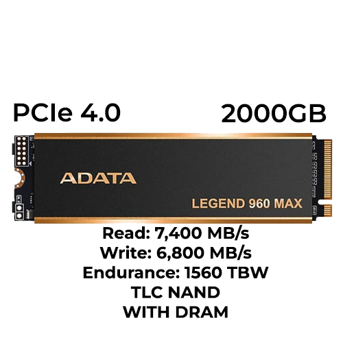 ADATA LEGEND 960 MAX 2TB Gen4 NVMe SSD