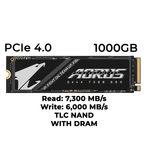 AORUS GEN4 7300 1TB M.2 NVMe SSD
