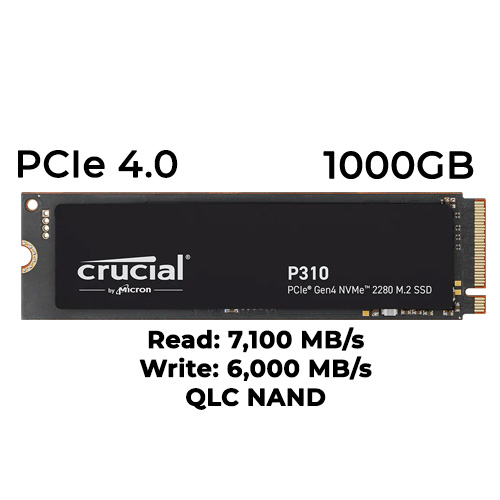 Crucial P310 1TB Gen4 NVme SSD