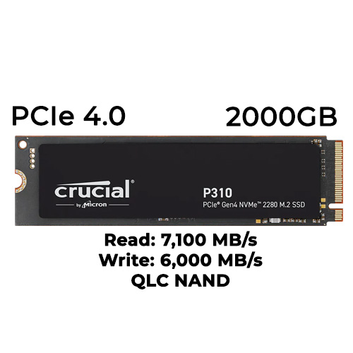 Crucial P310 2TB Gen4 NVMe SSD