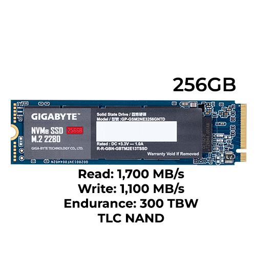 Gigabyte 256GB M.2 NVMe SSD