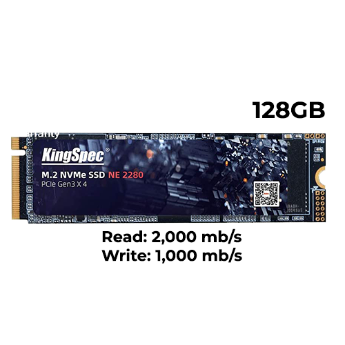 KingSpec 128GB M.2 NVMe SSD