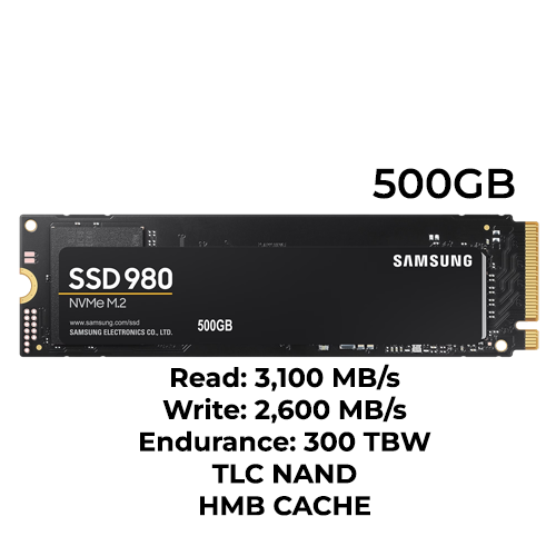 Samsung 980 500GB M.2 NVMe SSD