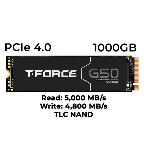 T-Force G50 1TB Gen4 NVMe SSD
