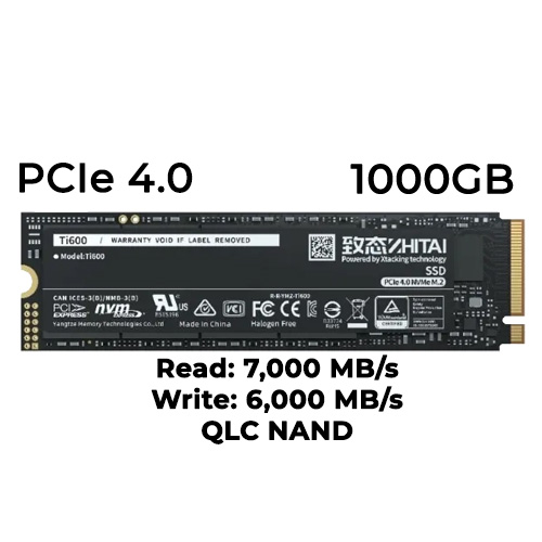 YMTC Ti600 1TB Gen4 NVMe SSD