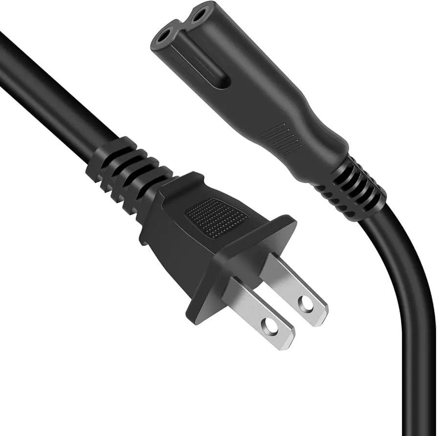 Power Cable (2-Prong) 1.5m