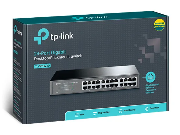 TP-Link TL-SG1024D 24-Port Gigabit Unmanaged Switch Hub